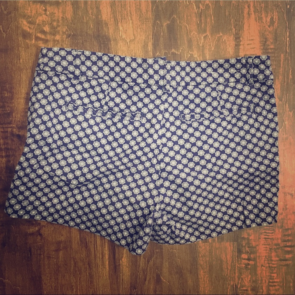 Navy and white Dalia shorts